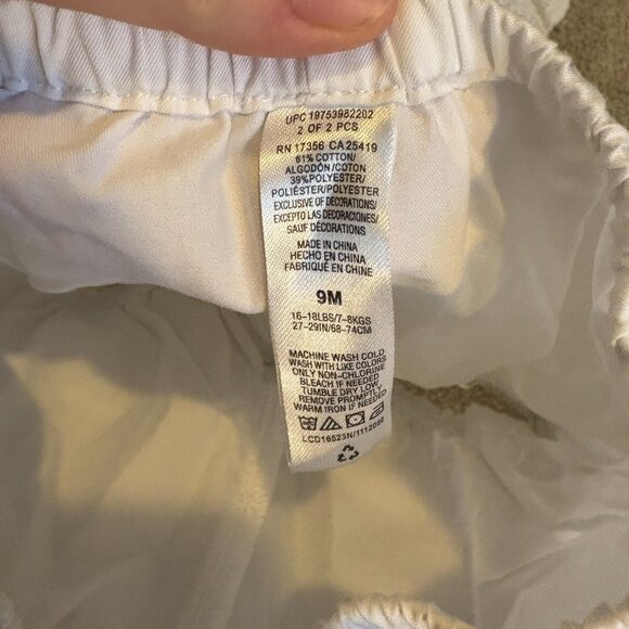 LITTLE ME Blue & White Floral Dress with Panty 9 months Ruffle - Picture 5 of 7